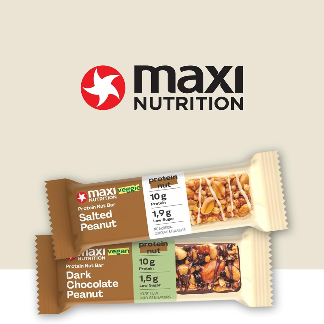 MaxiNutrition Nut Protein Bar 12x46g Dark Choc Peanut