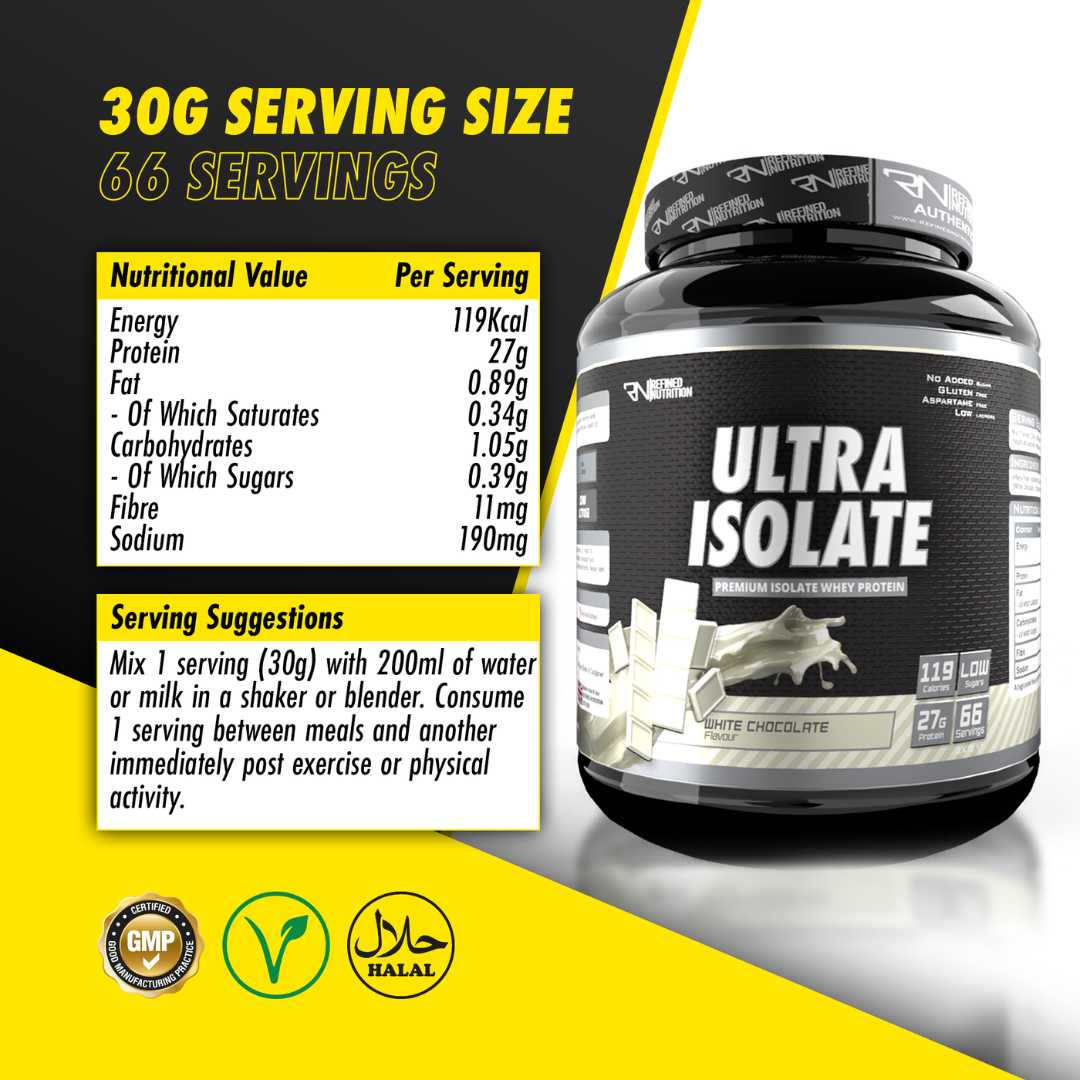Refined Nutrition Ultra Isolate 2kg Strawberry Delight