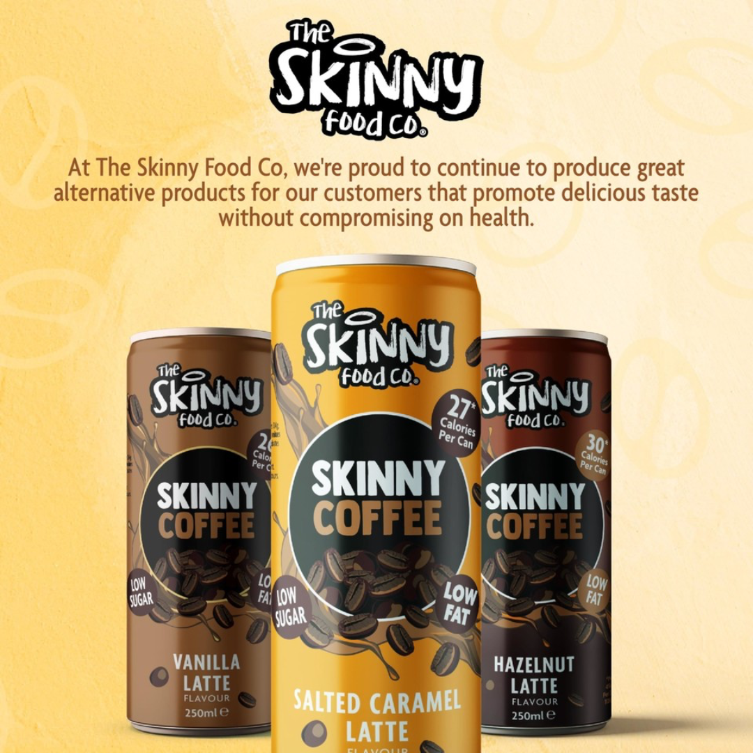 The Skinny Food Co Skinny Coffee 12x250ml Salted Caramel Latte