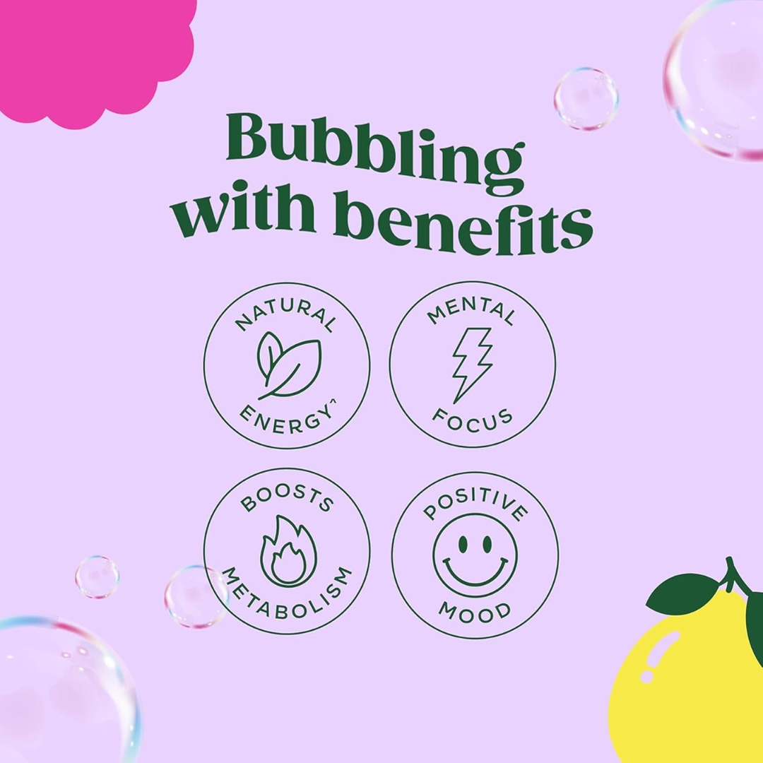 Bloom Sparkling Energy 12x250ml Raspberry Lemon