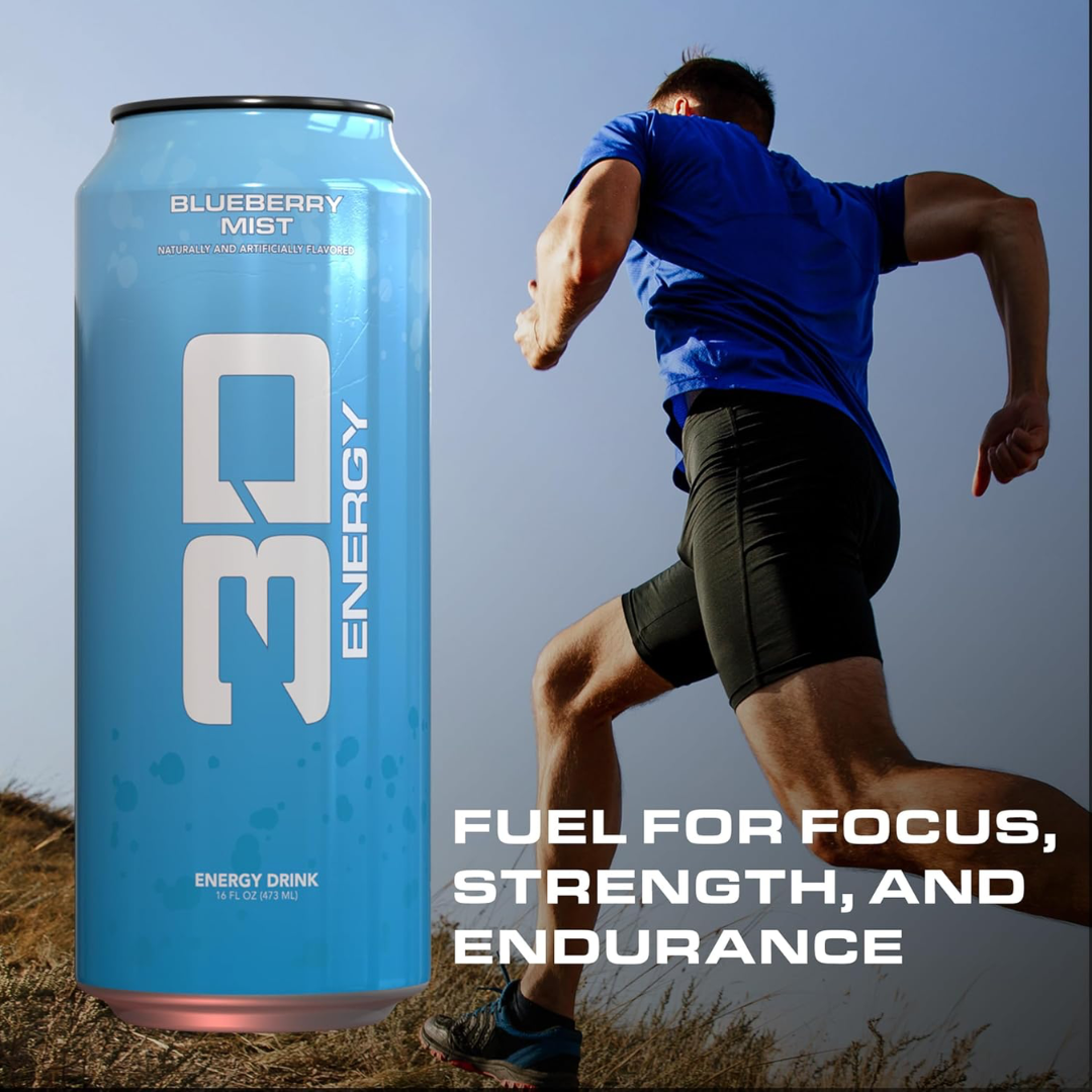 3D Energy Drink 12x473ml Blueberry Mist