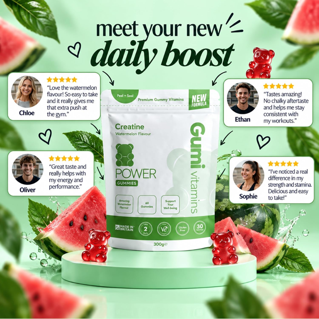 Gumi Vitamins POWER - Creatine Gummies 300g Watermelon