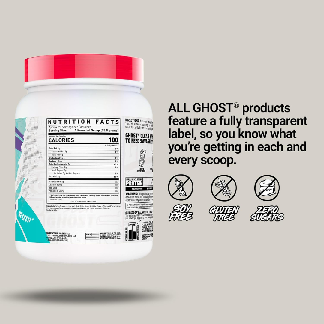 Ghost Clear Whey 640g Strawberry Watermelon