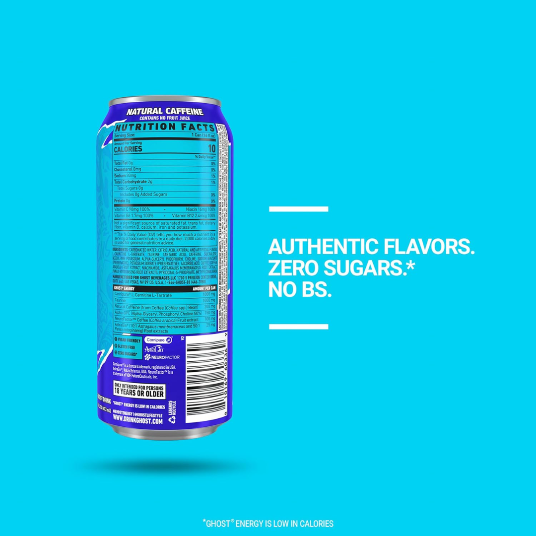 Ghost Energy 12x500ml Blue Raspberry