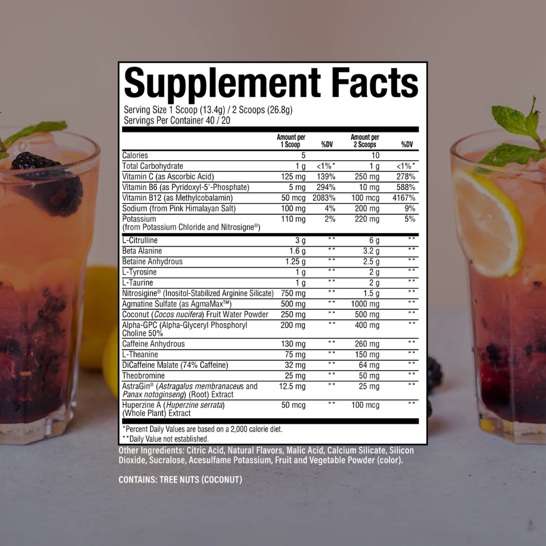 Raw Nutrition Thavage EU 520g Blackberry Lemonade