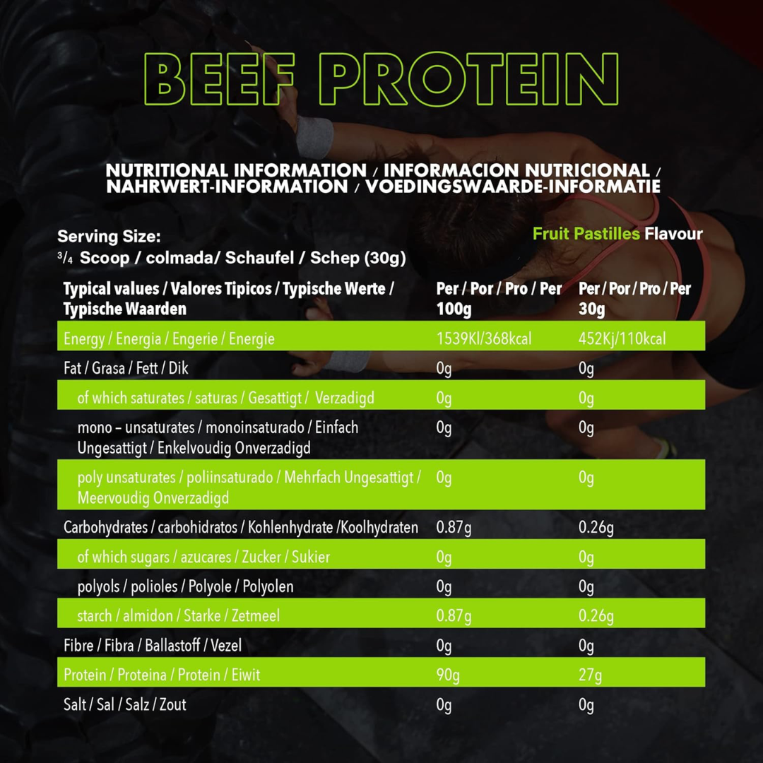 NXT Nutrition Beef Protein Isolate 540g Fruit Pastilles
