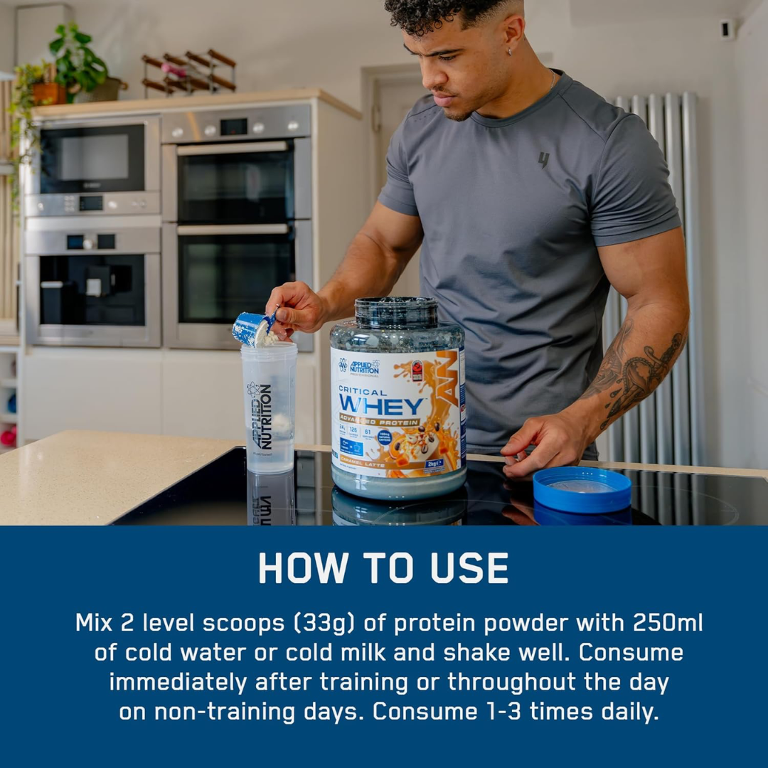 Applied Nutrition Critical Whey 2kg Chiquita Banana Strawberry Smoothie