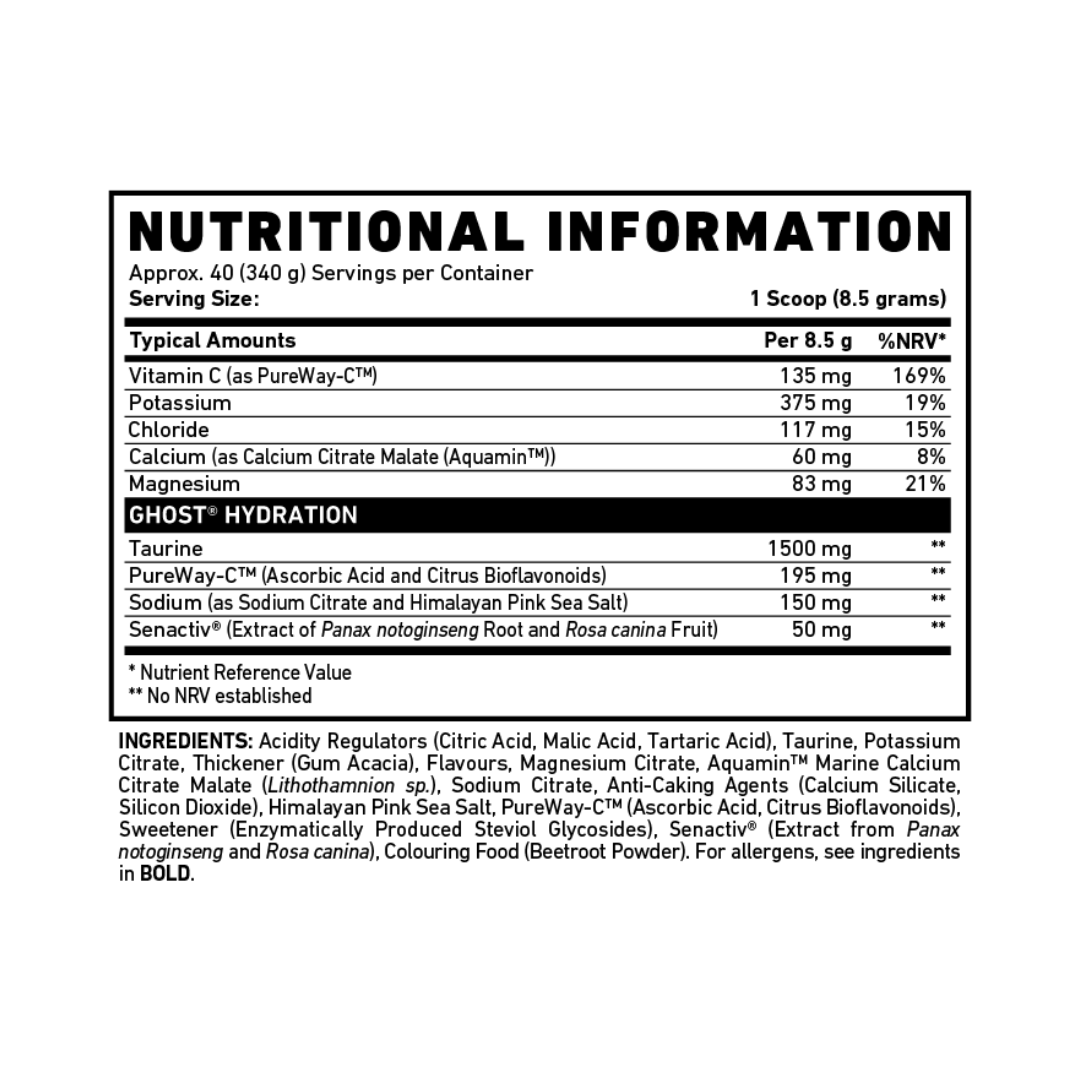 Ghost Electrolytes 340g Lemon Crush