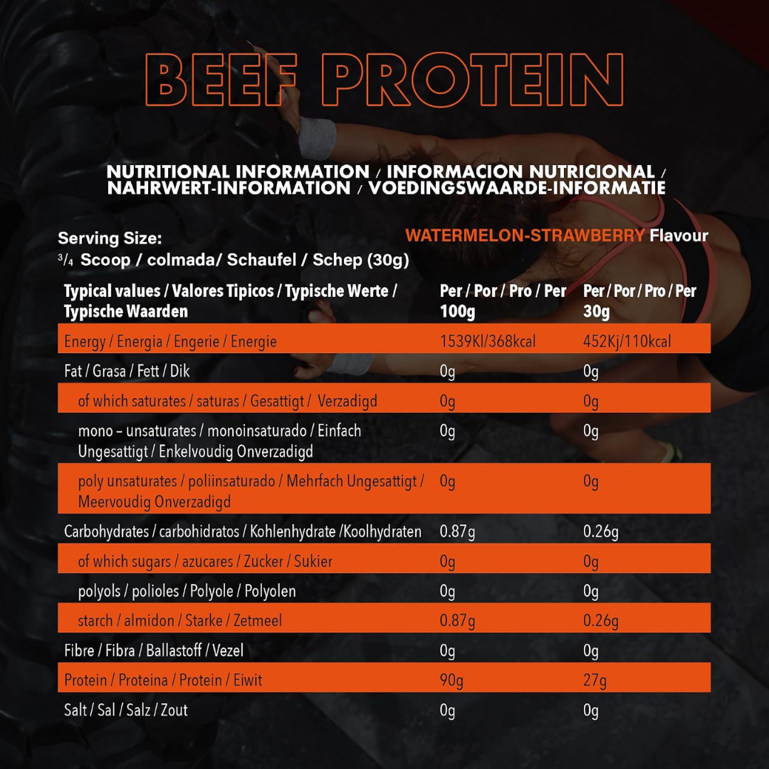 NXT Nutrition Beef Protein Isolate 1.8kg Watermelon & Strawberry
