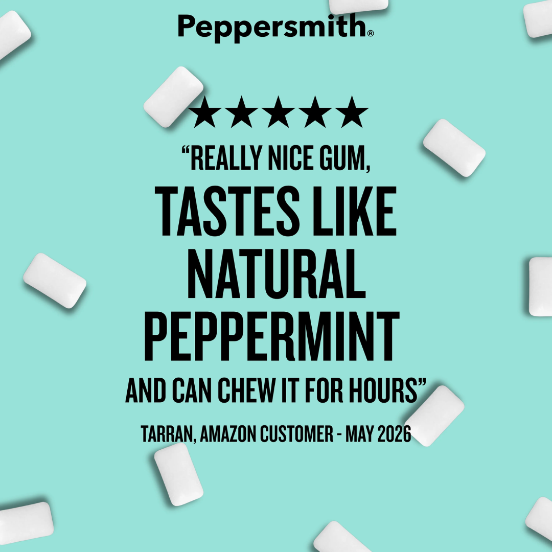 Peppersmith Chewing Gum 12x15g Peppermint