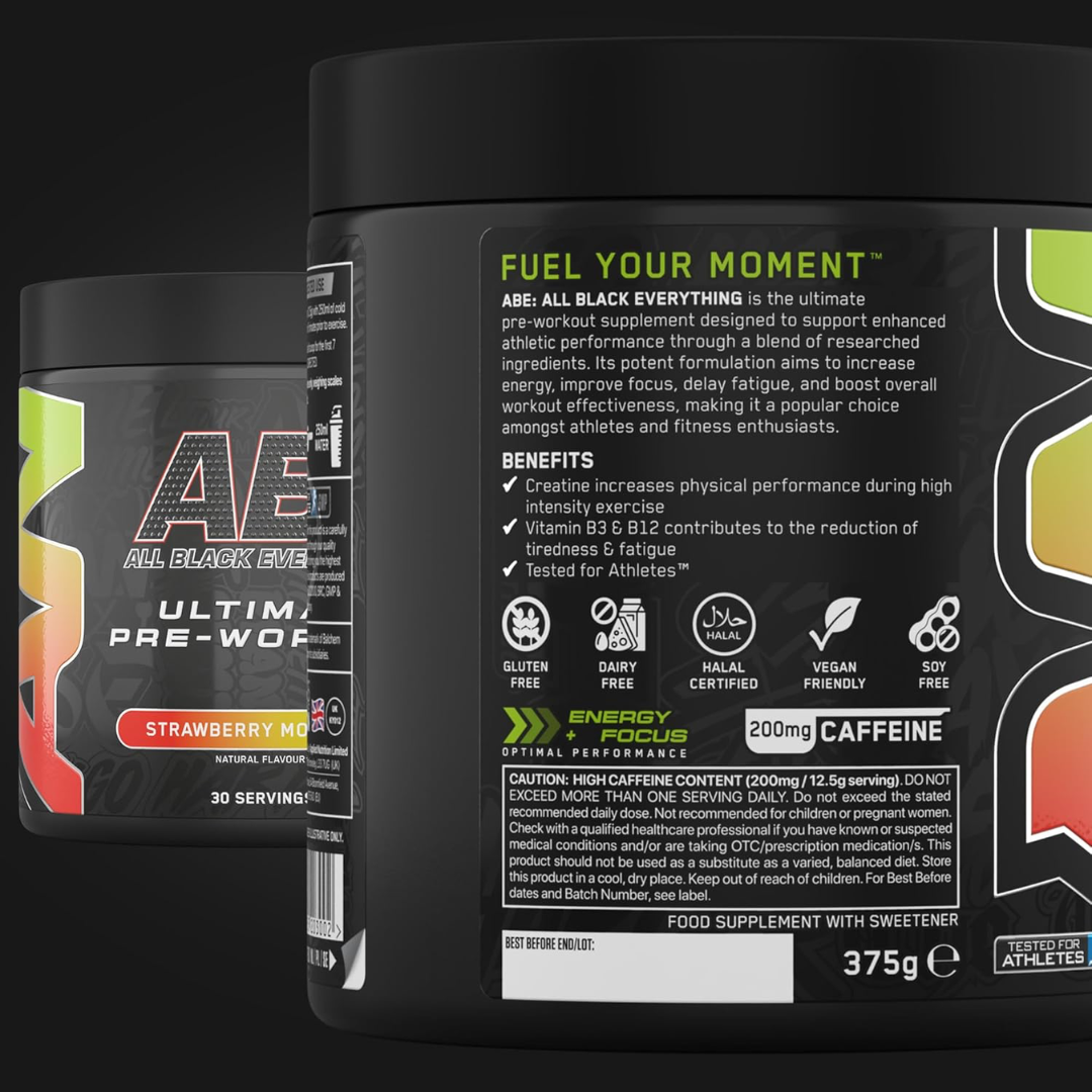 Applied Nutrition ABE (All Black Everything) 375g Strawberry Mojito