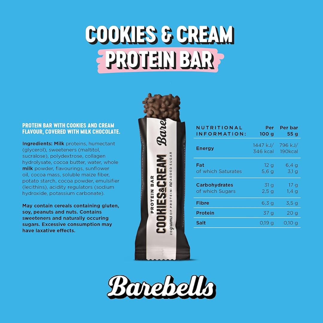 Barebells Protein Bar 55g Cookies and Cream