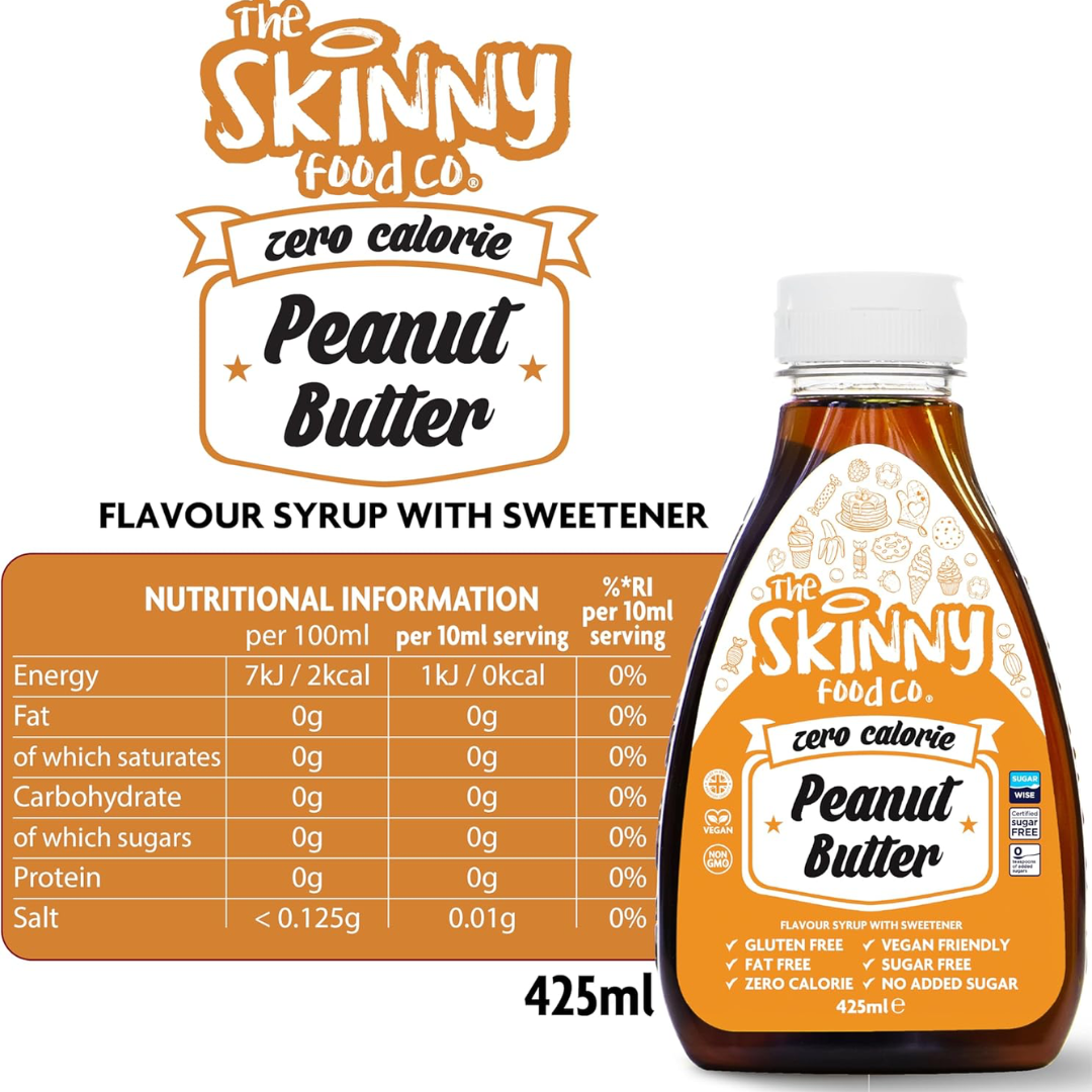 The Skinny Food Co Zero Calorie Skinny Syrup 425ml Chocolate