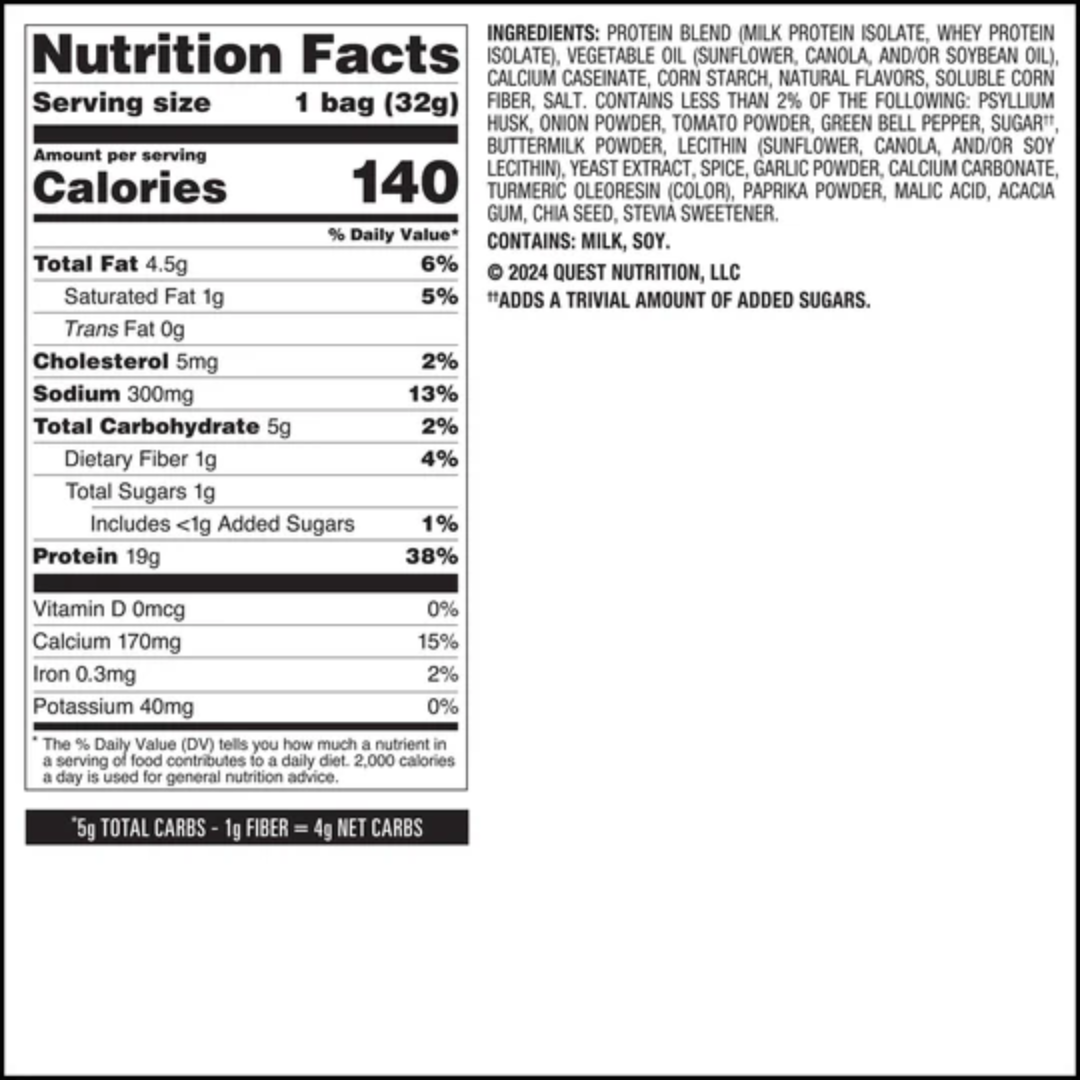 Quest Nutrition Protein Chips 8x32g Salsa Verde