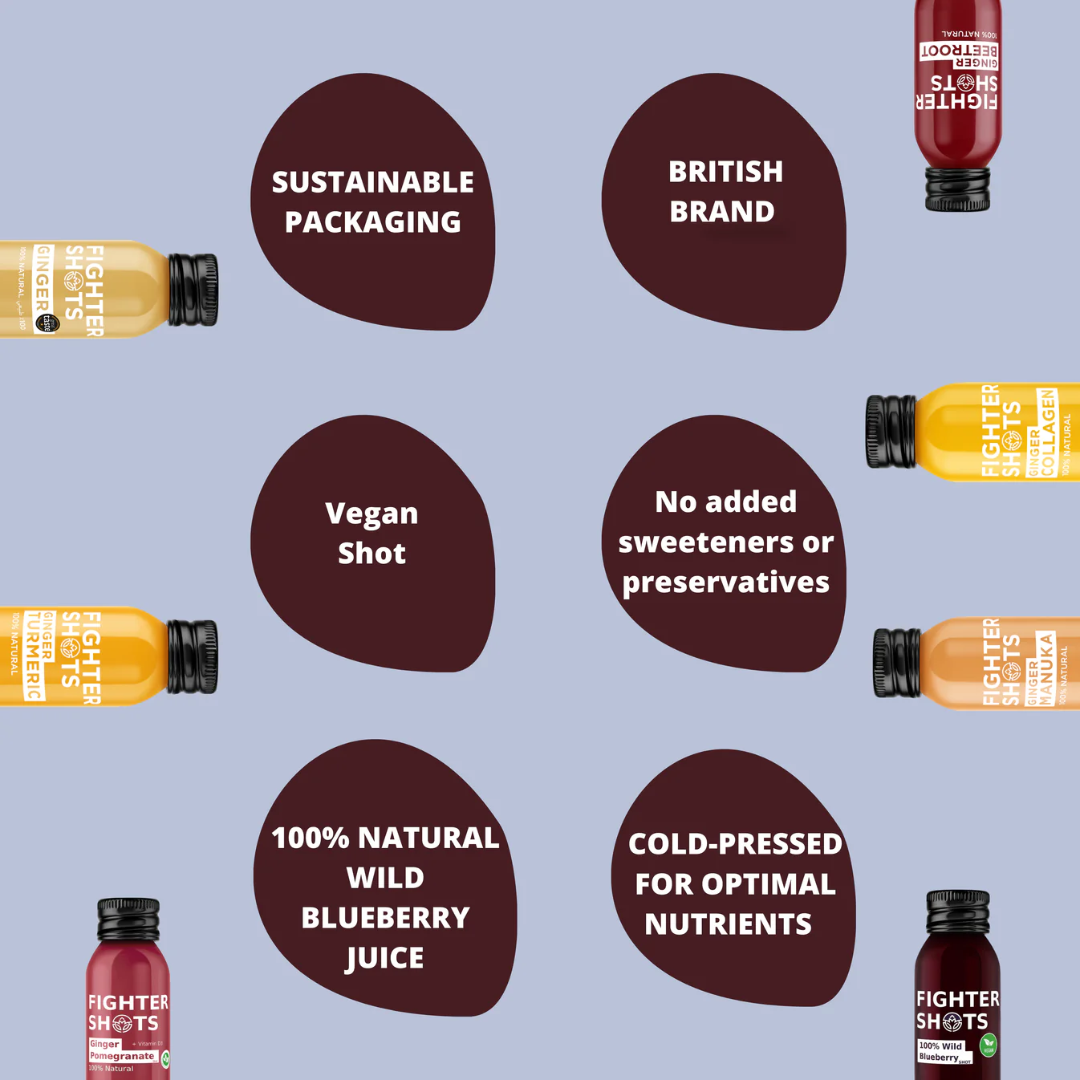 Fighter Shots 12x60ml Pure Wild Blueberry