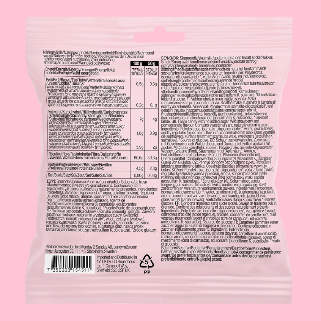 PANDY Candy 14x50g Berry Ovals