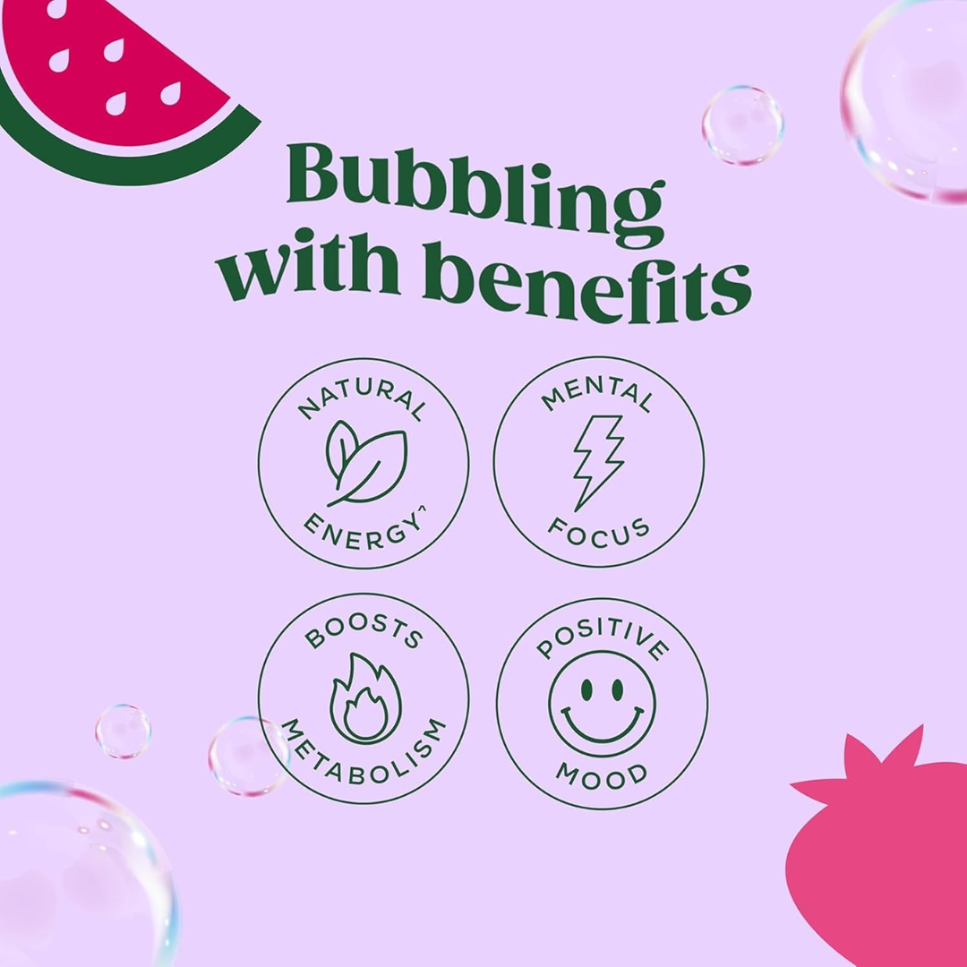 Bloom Sparkling Energy 12x250ml Strawberry Watermelon
