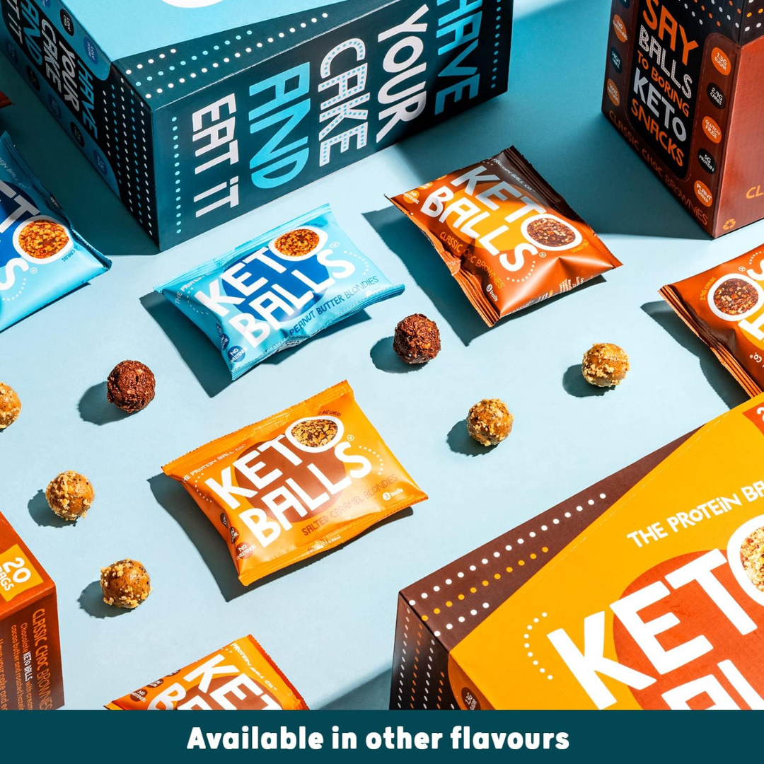 The Protein Ball Co Keto Ball Snack 20x25g Peanut Butter Blondies