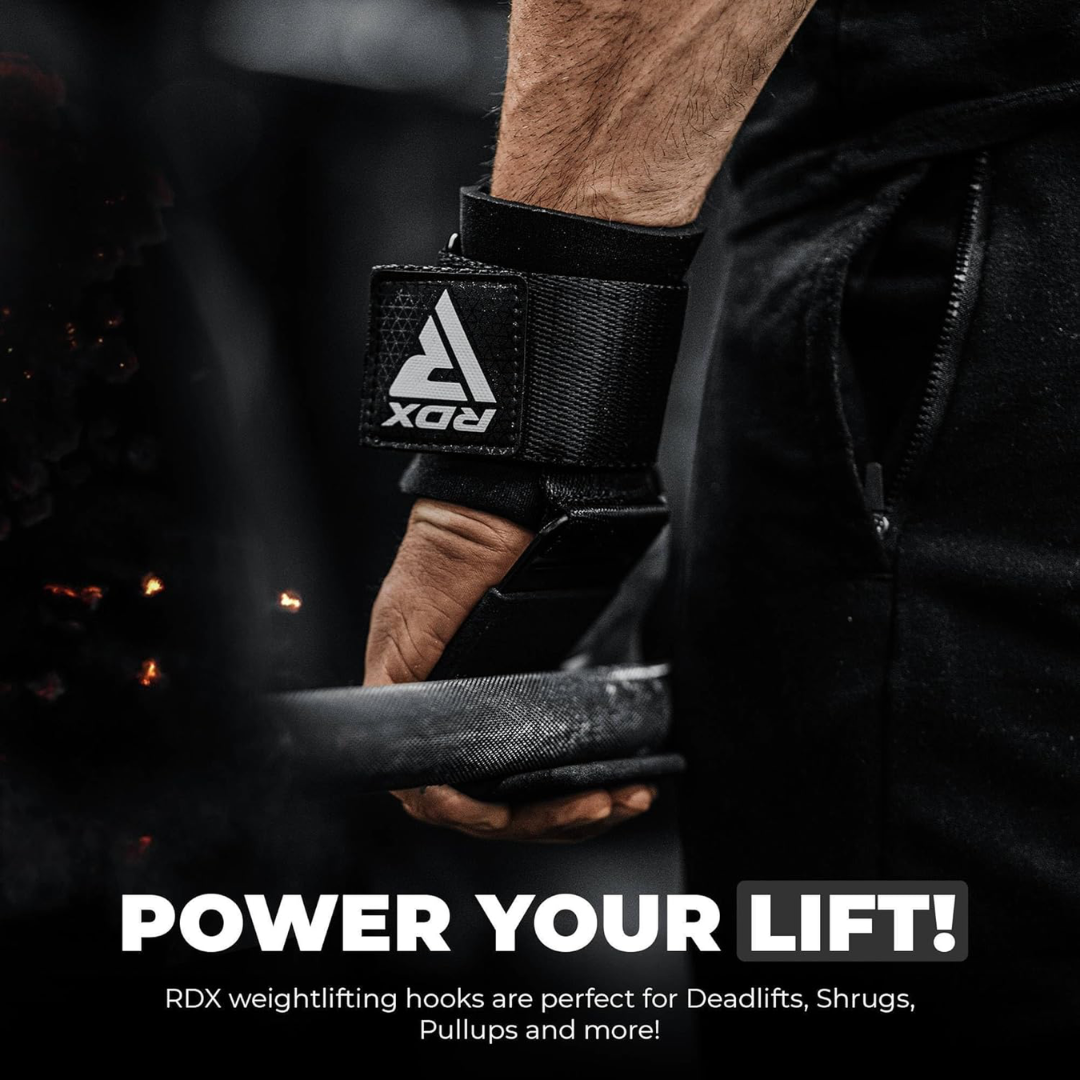 RDX Gym Hook Strap Plus Black