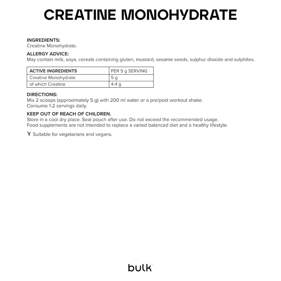 Bulk Creatine Monohydrate 200g Unflavoured