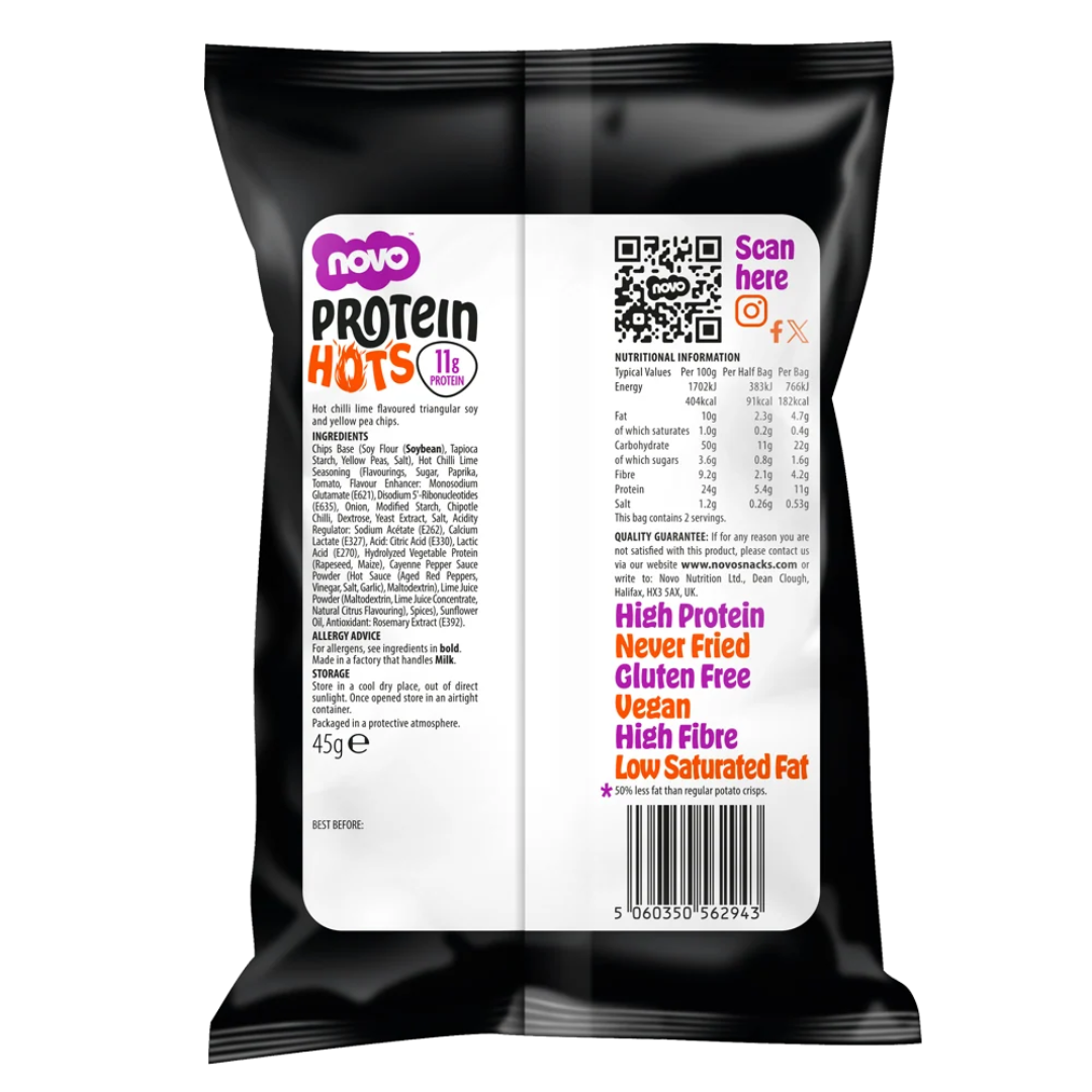Novo Nutrition Novo Protein Hots 6x45g Mexican Chilli & Lime