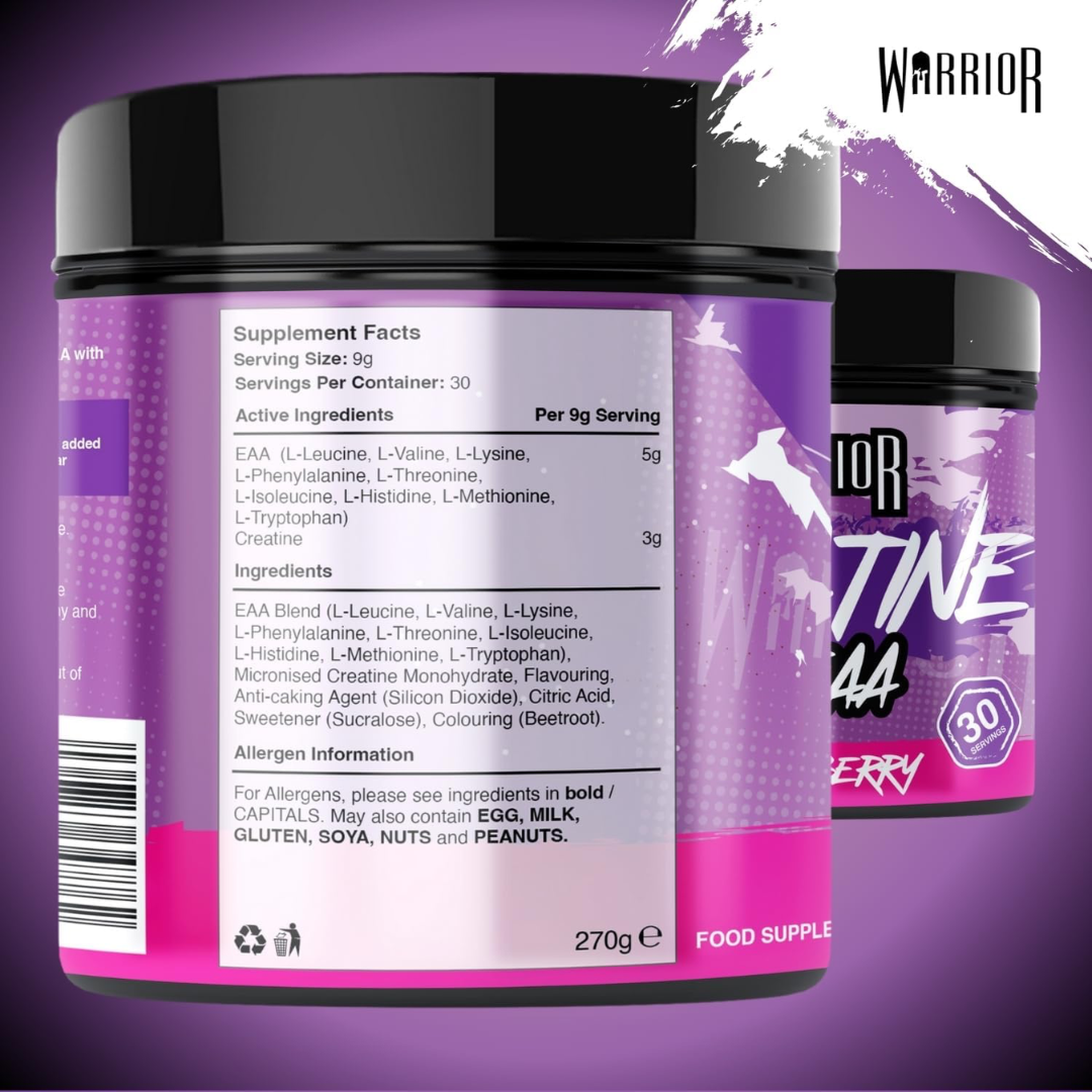 Warrior Creatine Plus EAA 270g Mixed Berry