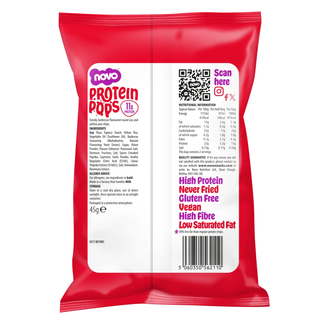 Novo Nutrition Novo Protein Pops 6x45g BBQ