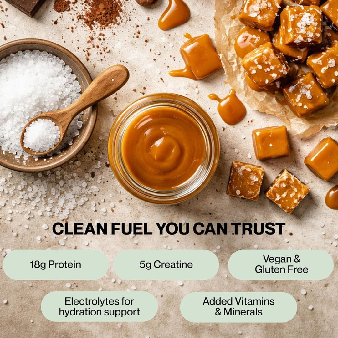 Hustle Creatine Protein Bar 12x75g Salted Caramel