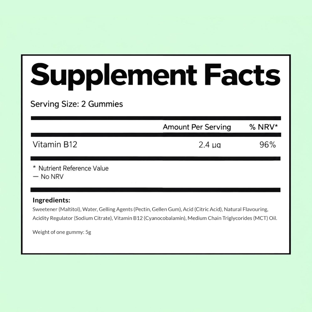 Gumi Vitamins RESTORE - B12 Gummies 300g Pineapple & Passionfruit