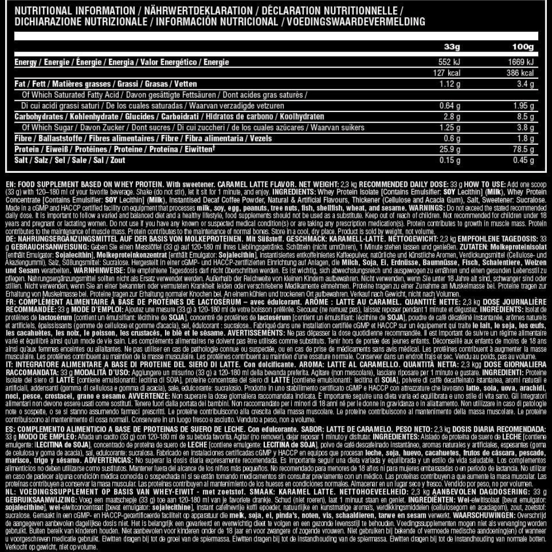 Animal Whey 2.27kg Caramel Latte