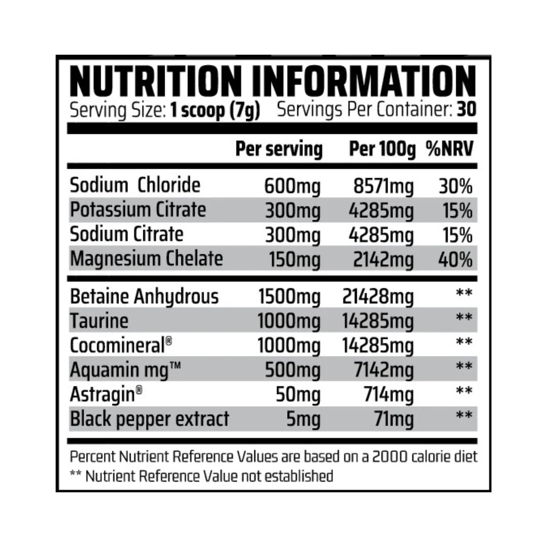 Chemical Warfare HYDRATE: Electrolyte Blend 1kg Orange and Mango