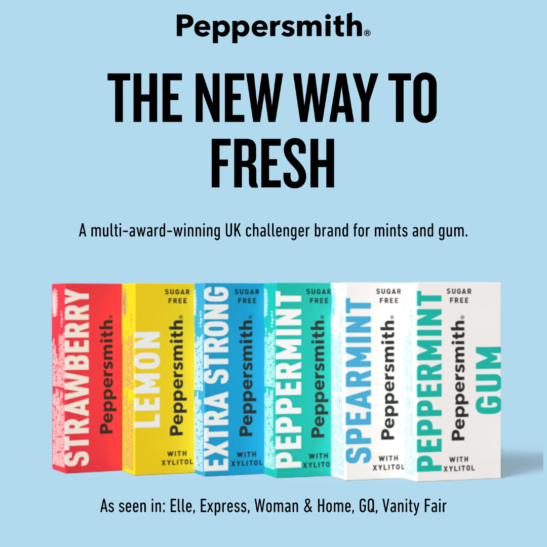 Peppersmith Chewing Gum 12x15g Spearmint