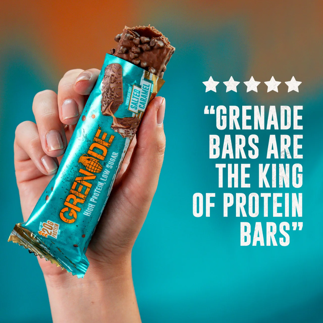 Grenade Protein Bar 12x60g - Chocolate Chip Salted Caramel