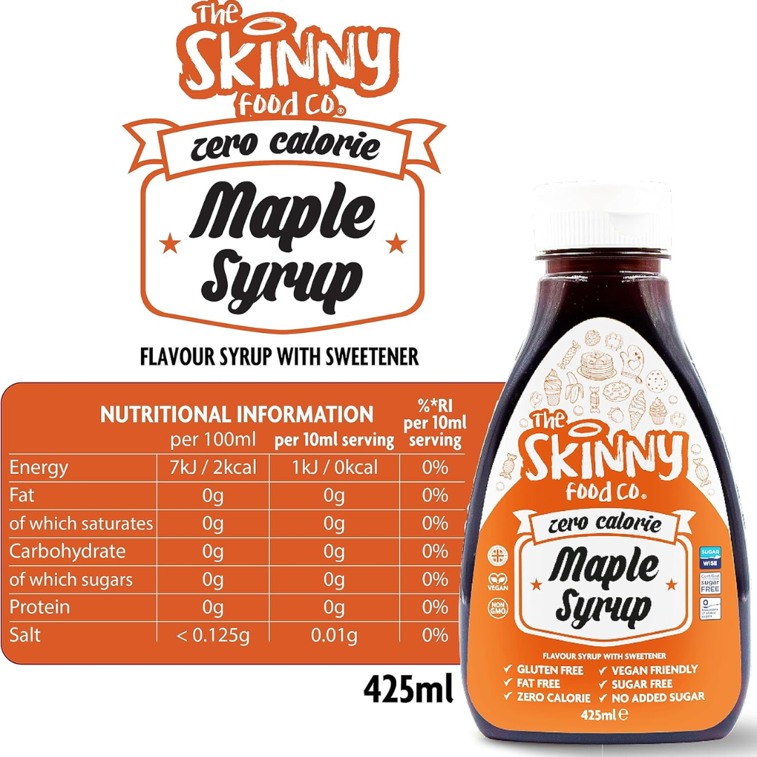 The Skinny Food Co Zero Calorie Skinny Syrup 425ml Maple