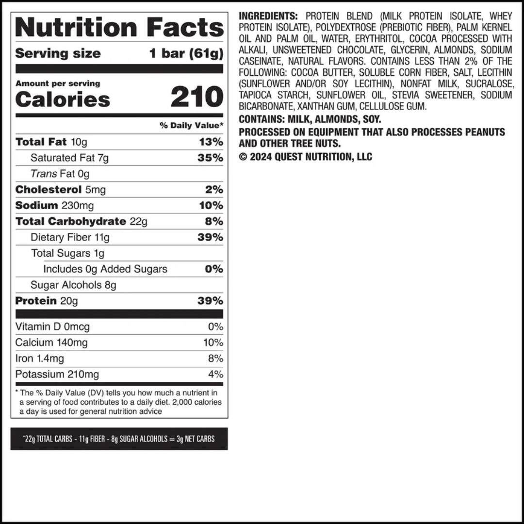 Quest Nutrition Overload Protein Bar 12x60g Chocolate Explosion