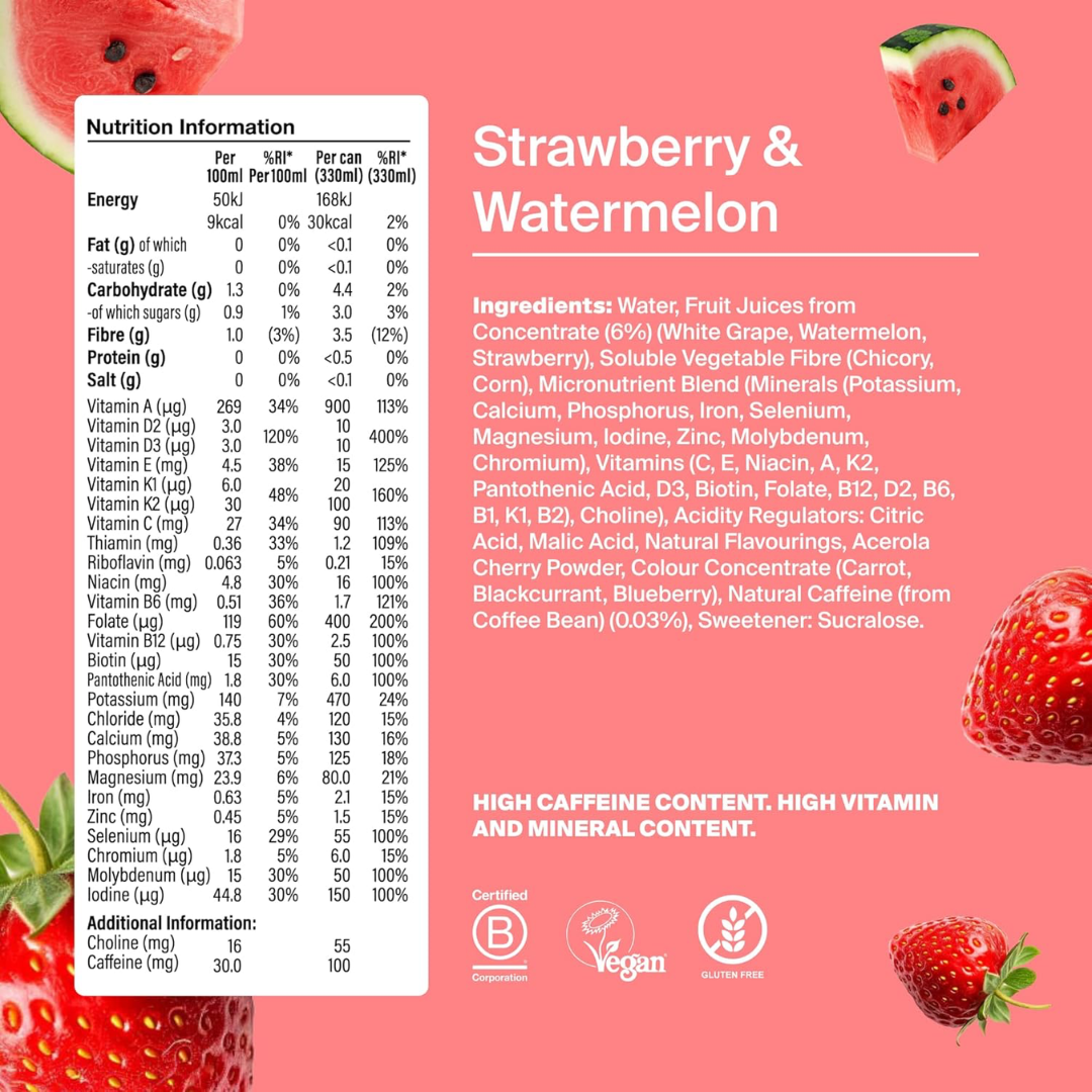 Huel Daily A-Z Vitamins 12x330ml - Watermelon