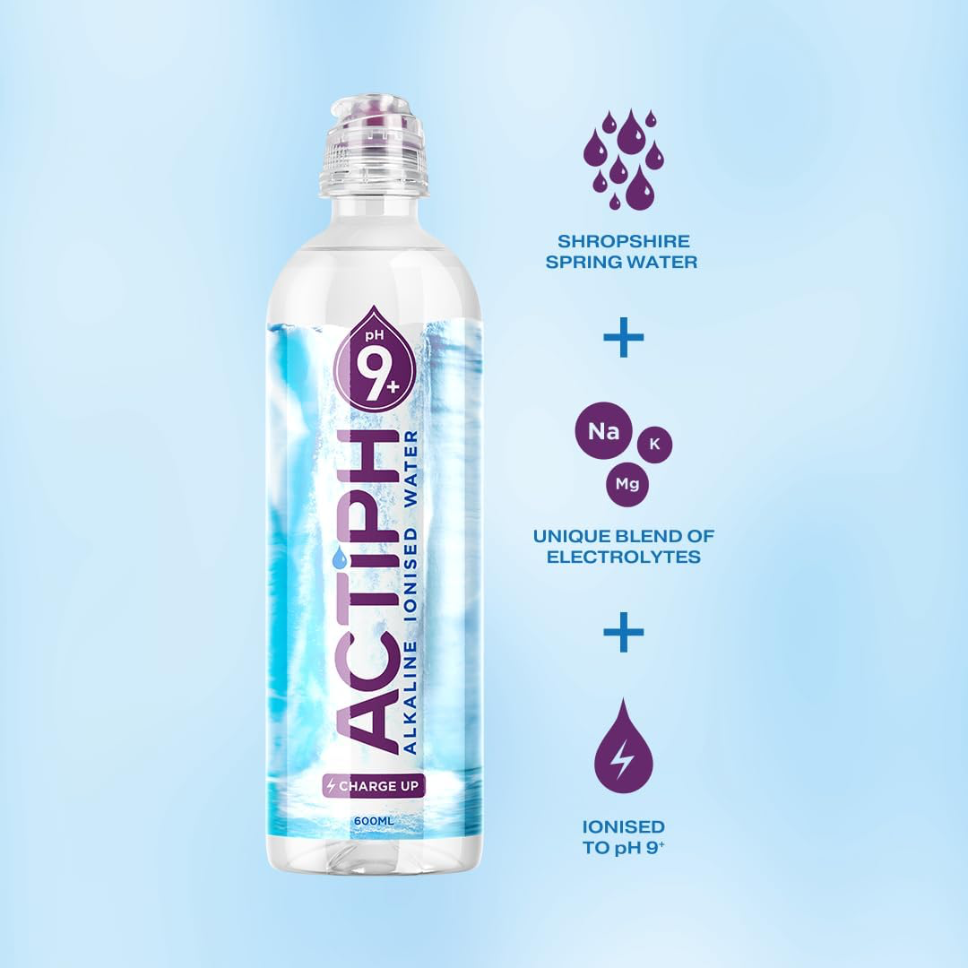 Actiph Alkaline Ionised Water 12x600ml