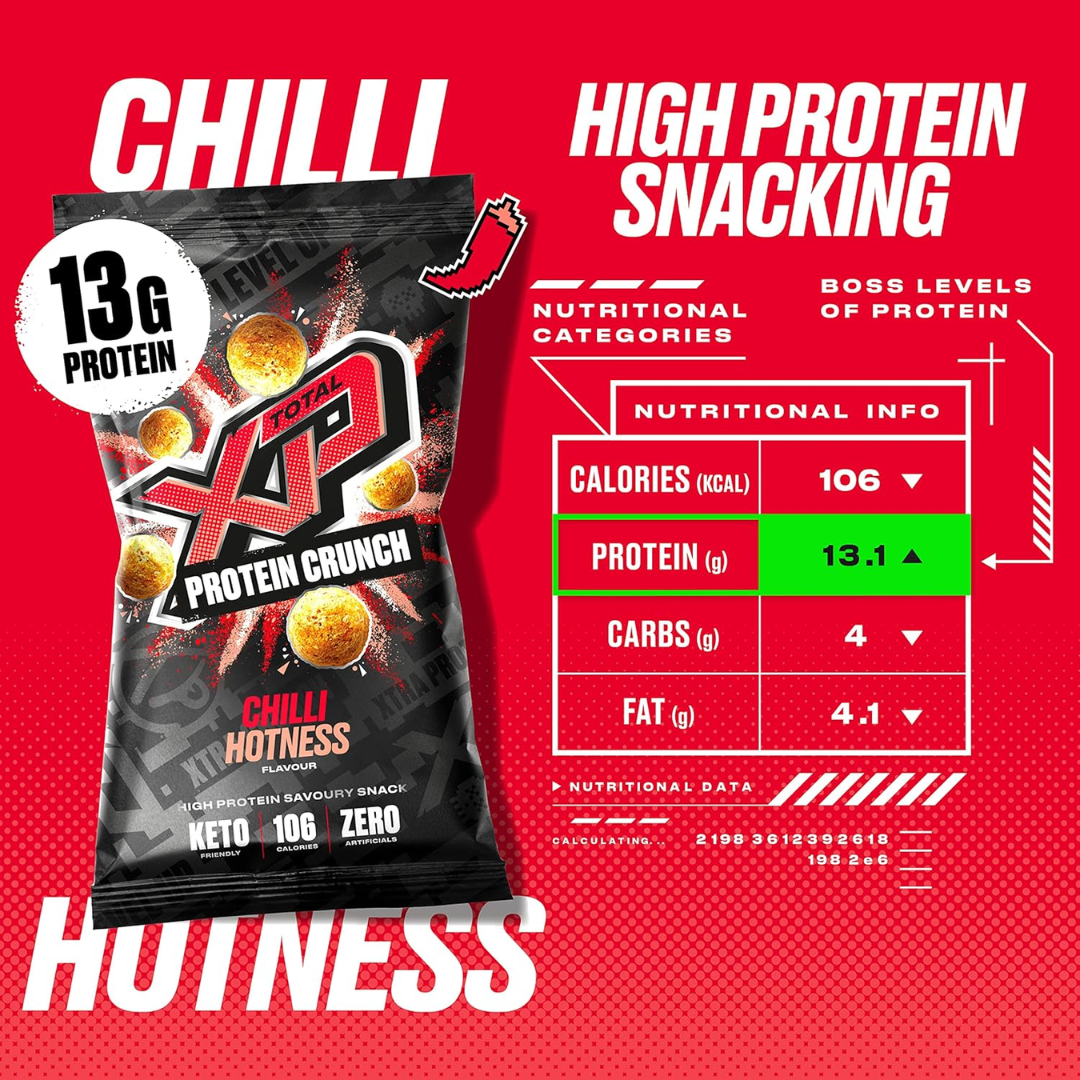 TOTAL XP Protein Crunch 12x26g Chilli Hotness