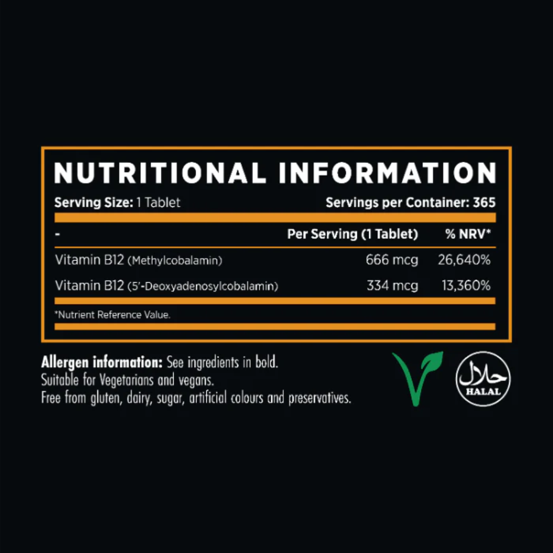 Refined Nutrition Ultra Vitamin B12 365 Tabs