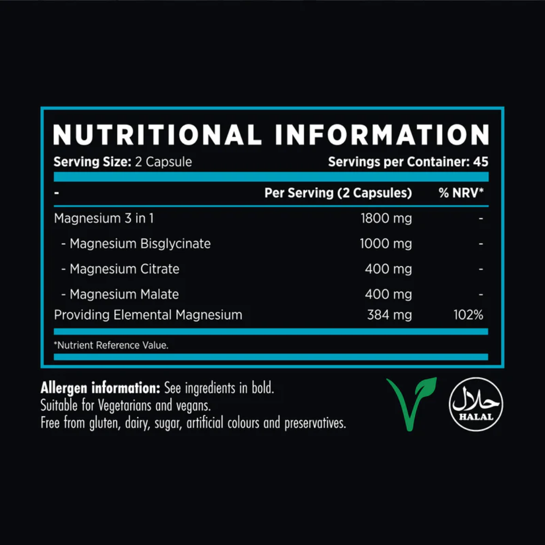 Refined Nutrition Ultra Magnesium Glycinate 3-in-1 90 Caps