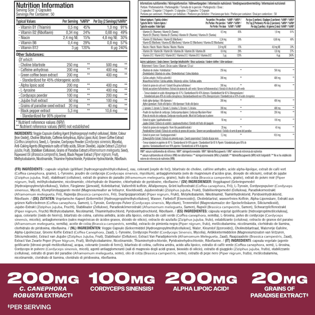 Muscletech Hydroxycut Hardcore 100 Caps Elite 100 Caps