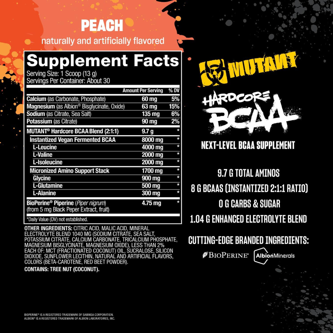 Mutant Hardcore BCAA 390g Peach