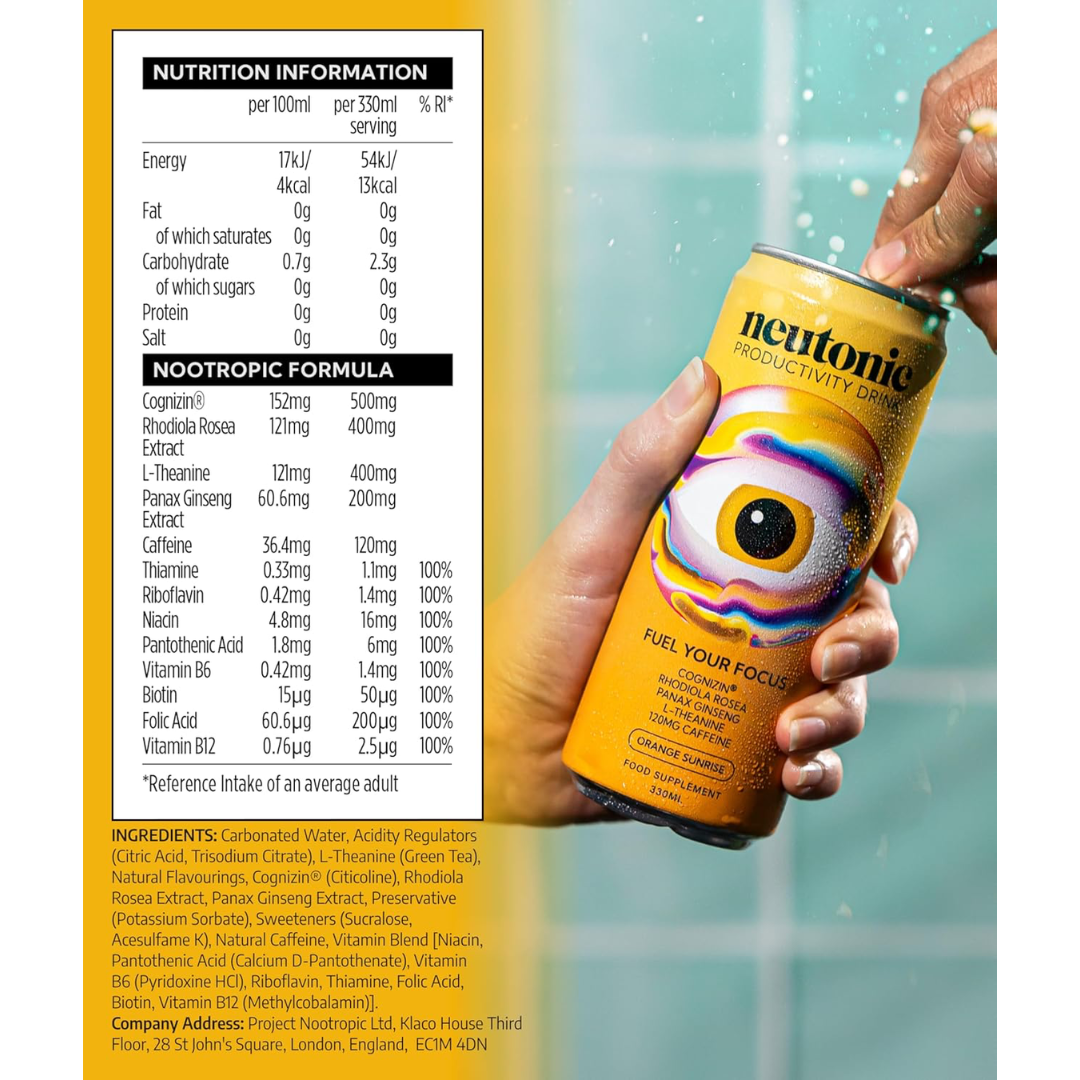 Neutonic Orange Sunrise 12x330ml Orange