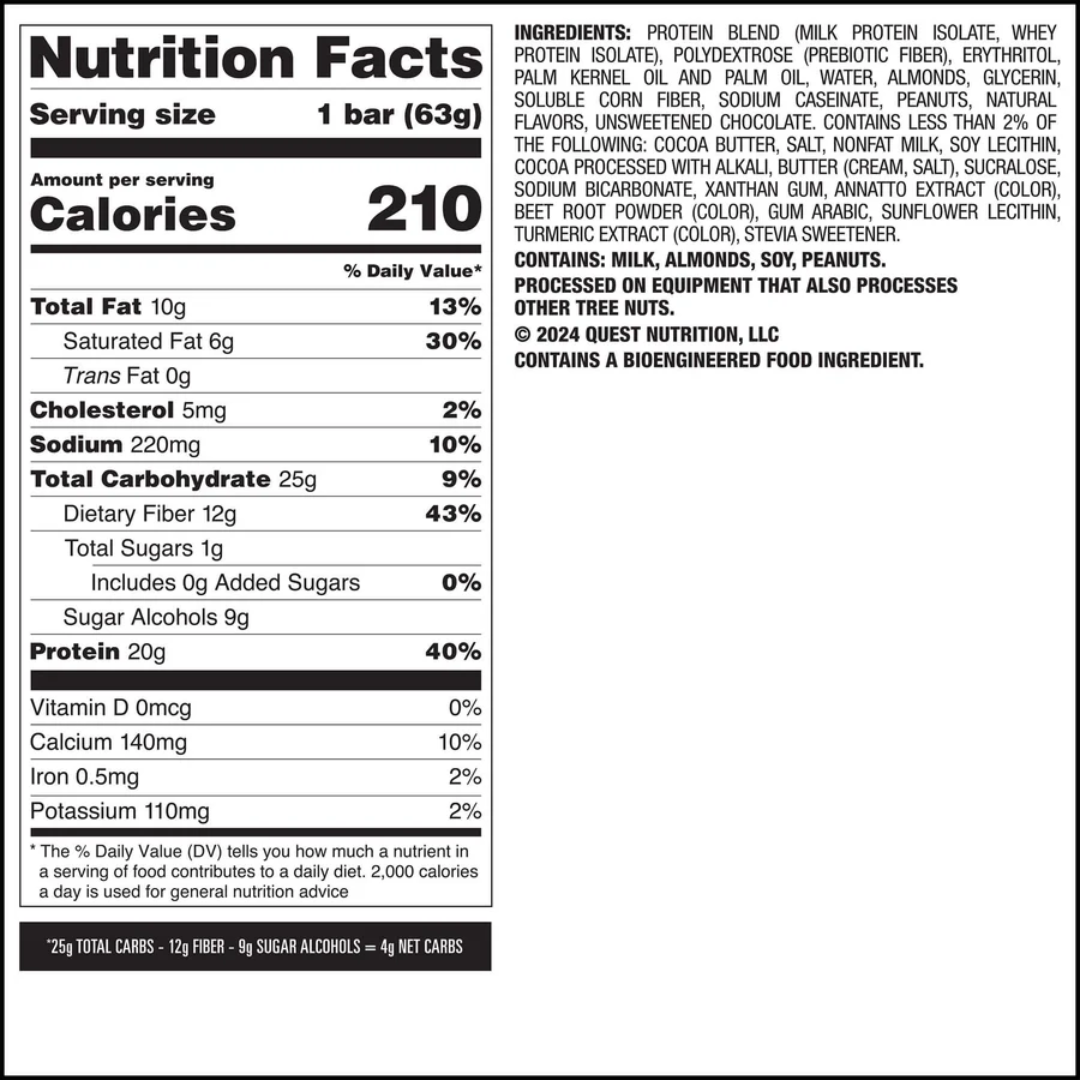 Quest Nutrition Overload Protein Bar 12x60g Sundae Funday