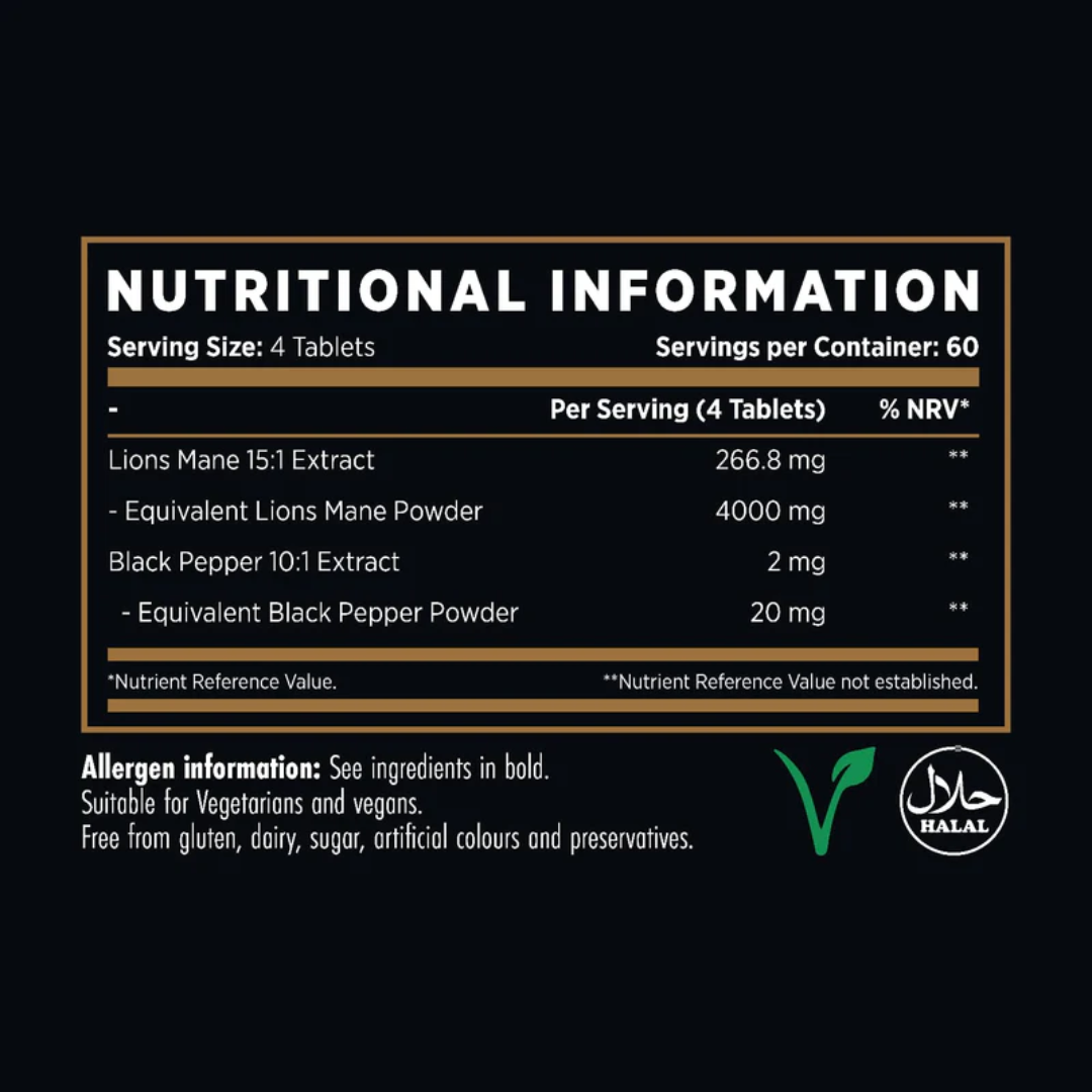 Refined Nutrition Ultra Lions Mane 240 Tabs