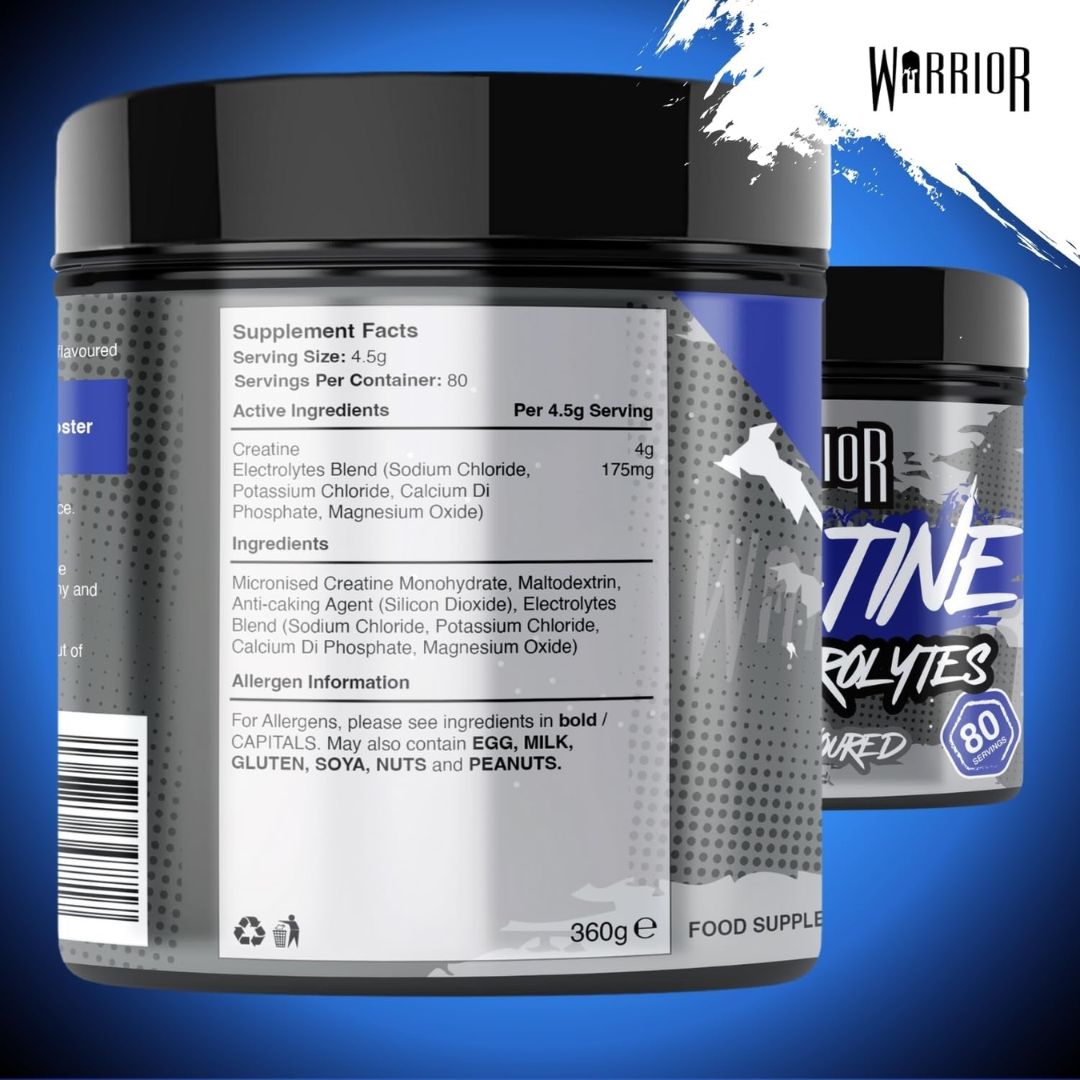 Warrior Creatine Plus Electrolytes 360g Unflavoured