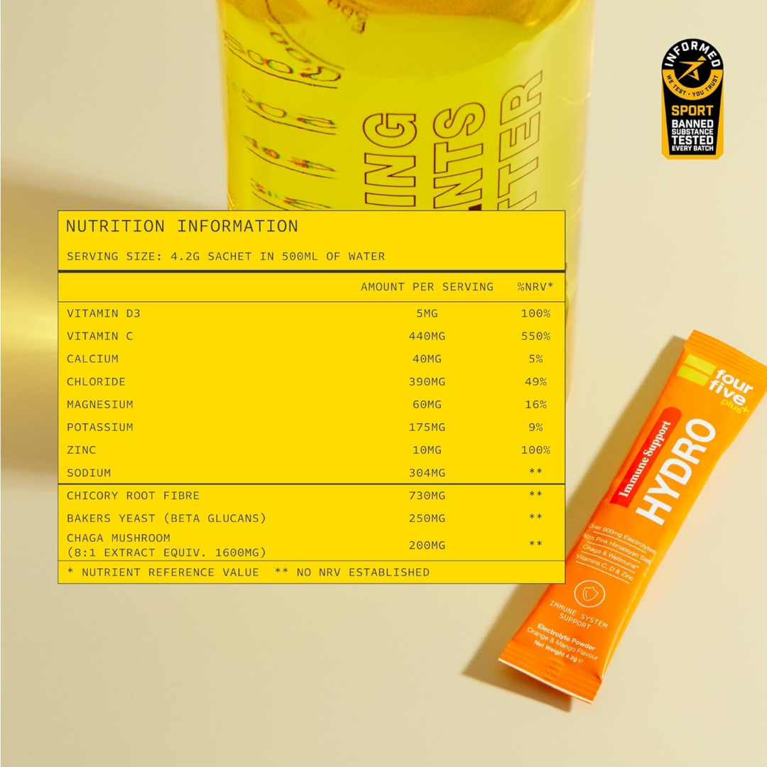 FourFive Immune Support Sachets 30 x 1 Sachets Orange & Mango