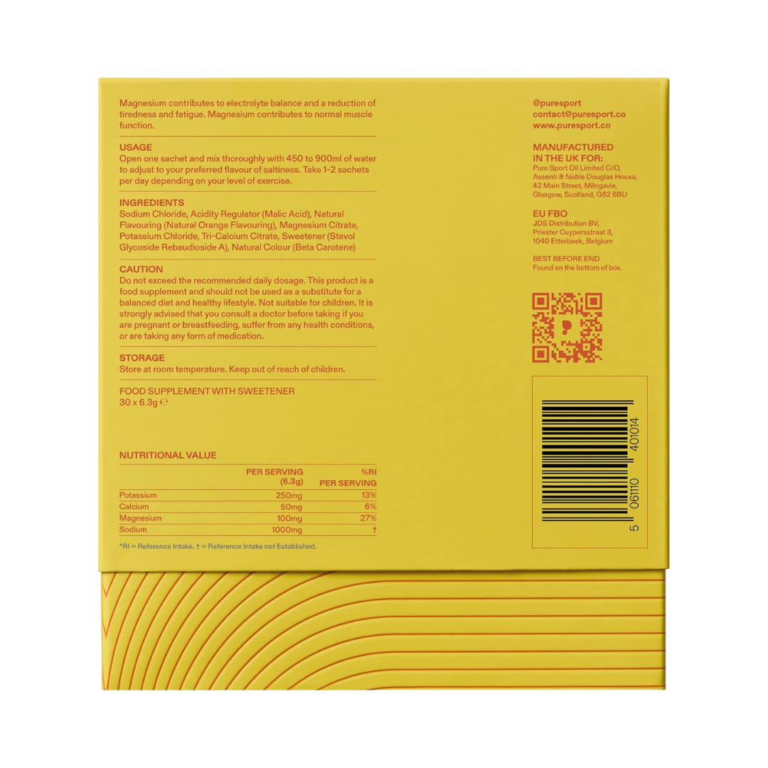 Puresport Electrolyte 30 Sachets Orange Lemonade