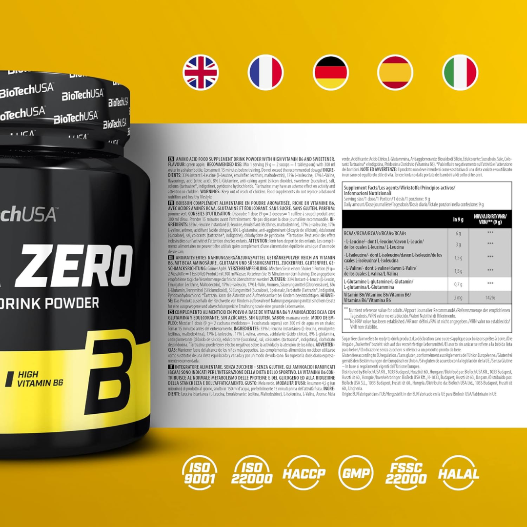 BioTech USA BCAA Zero 360g Apple