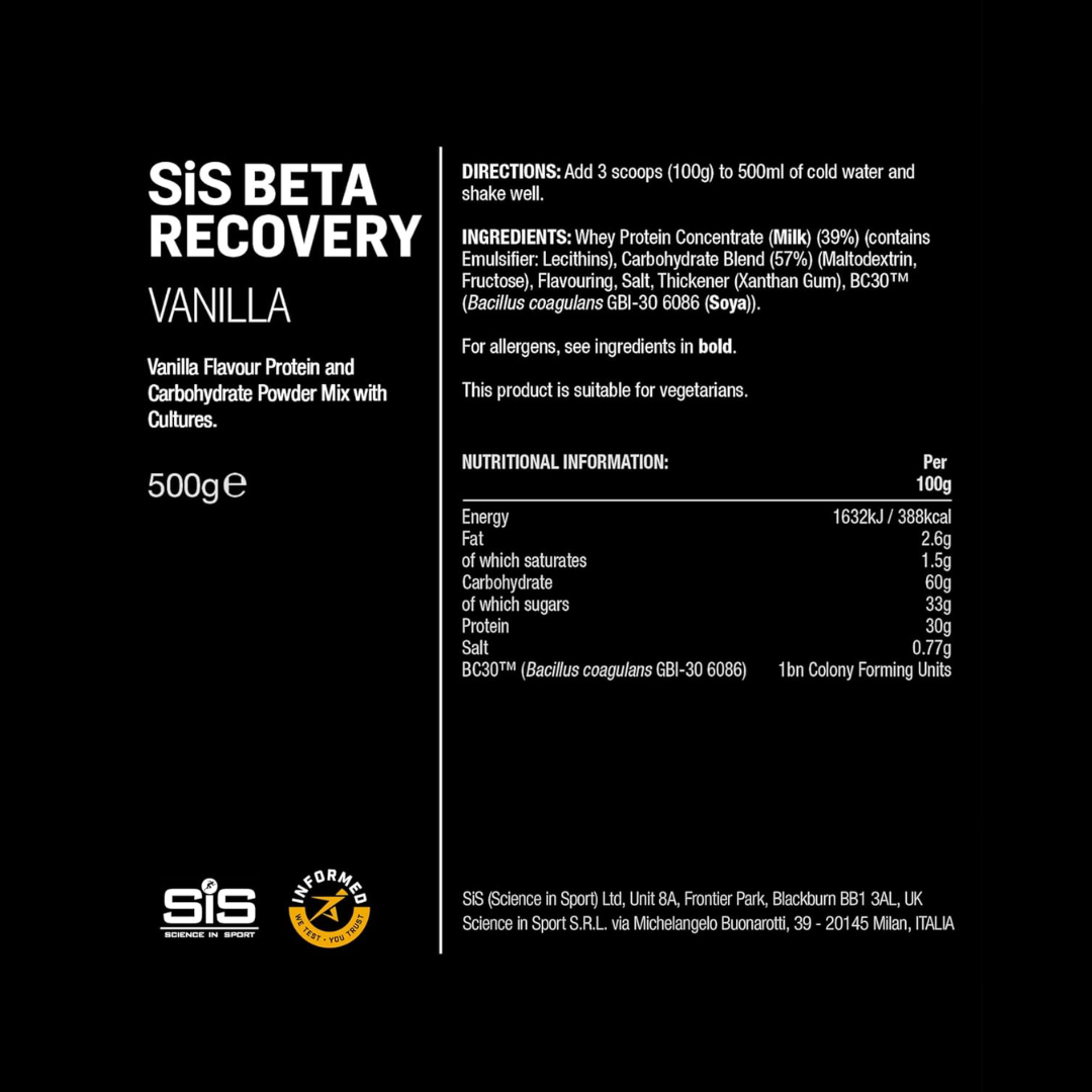 SIS (Science In Sport) Powder Beta Recovery 1.5kg Salted Caramel